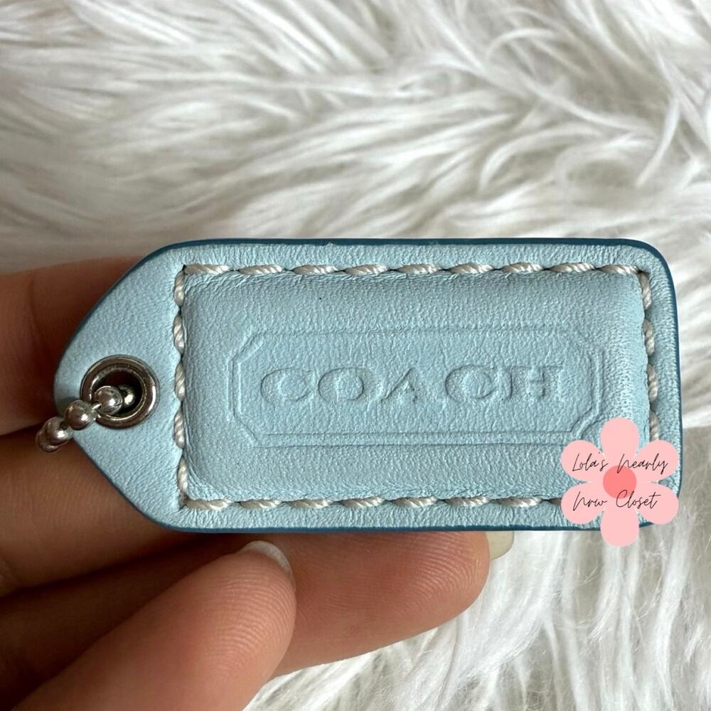 1.5" y2k COACH Fob Bag Charm Hang tag Hangtag